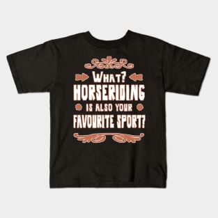 Horse riding horse gift girl Kids T-Shirt